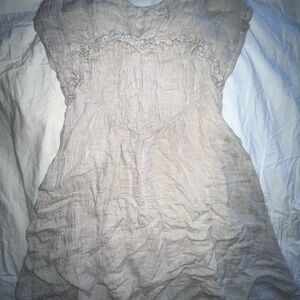 Zara Beige/Taupe Girls Casual Dress